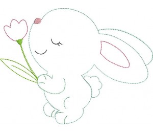 Stickdatei - Tulpenriecher Fransenappli